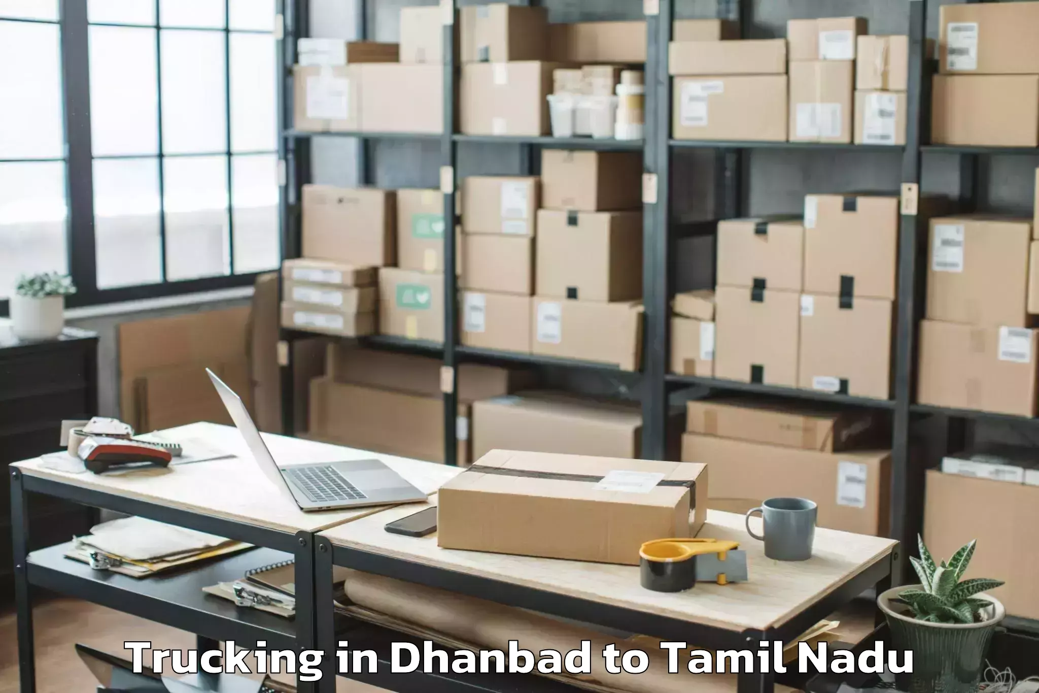 Top Dhanbad to Tisaiyanvilai Trucking Available